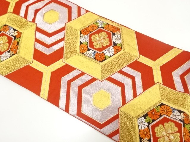 JAPANESE KIMONO / ANTIQUE MANUFACTURED BY NONOMURA TEXTILES: FUKURO OB